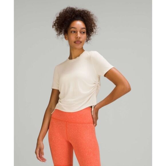 Lululemon Side-Cinch Ribbed Tee - Picture 1 of 6